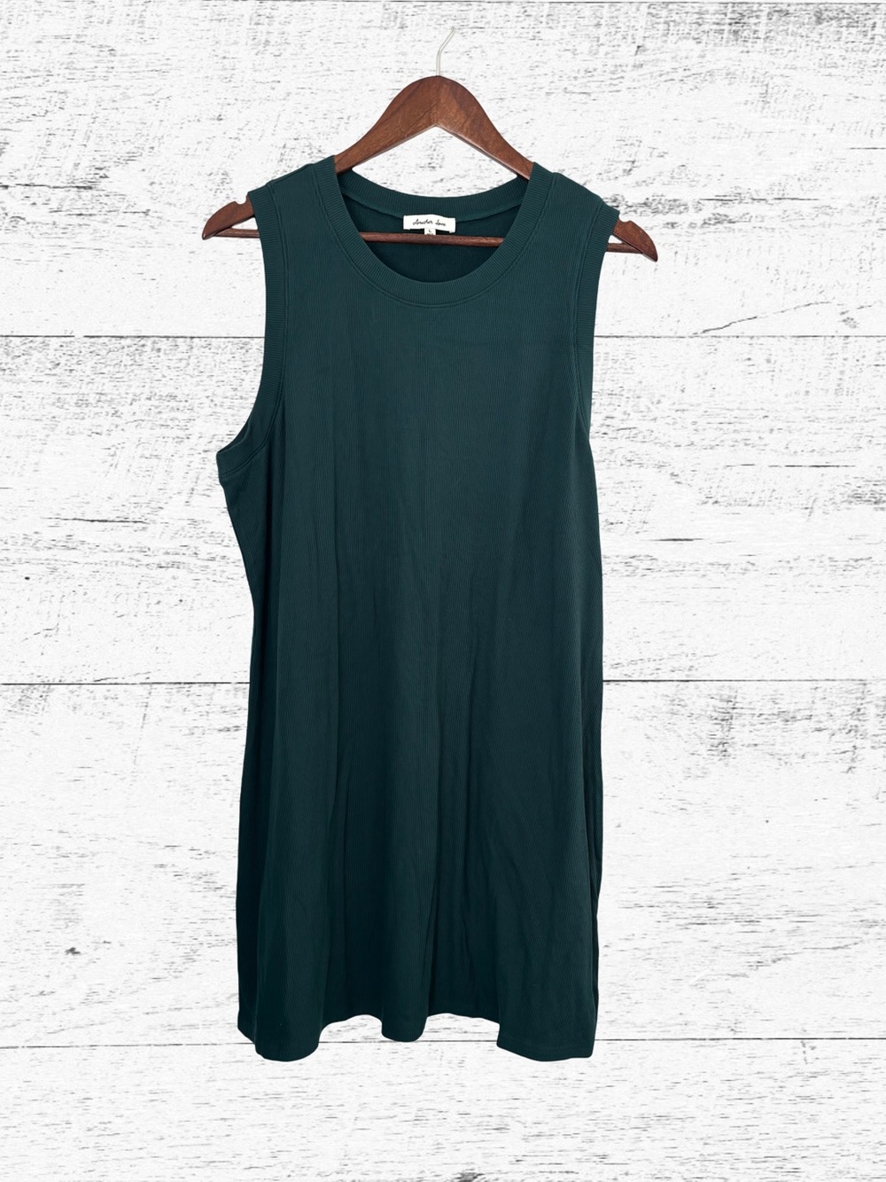 Another Love Dark Green Sleeveless Tank Dress